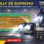LILLY 29 Supreme Motorcycle Super Bright LED Light (AC-DC)