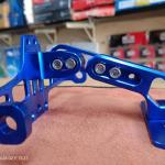Adjustable CNC Aluminum Motorcycle Number Plate Holder (Blue)