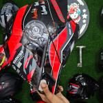 Steelbird SBA-20 #09 (Glossy Black with Red Graphics) Modular / Flip-Up Helmet